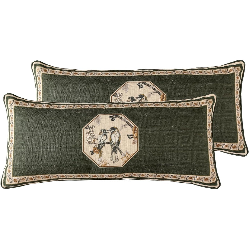 28x12" Set of 2 Vintage Linen Pillow Covers