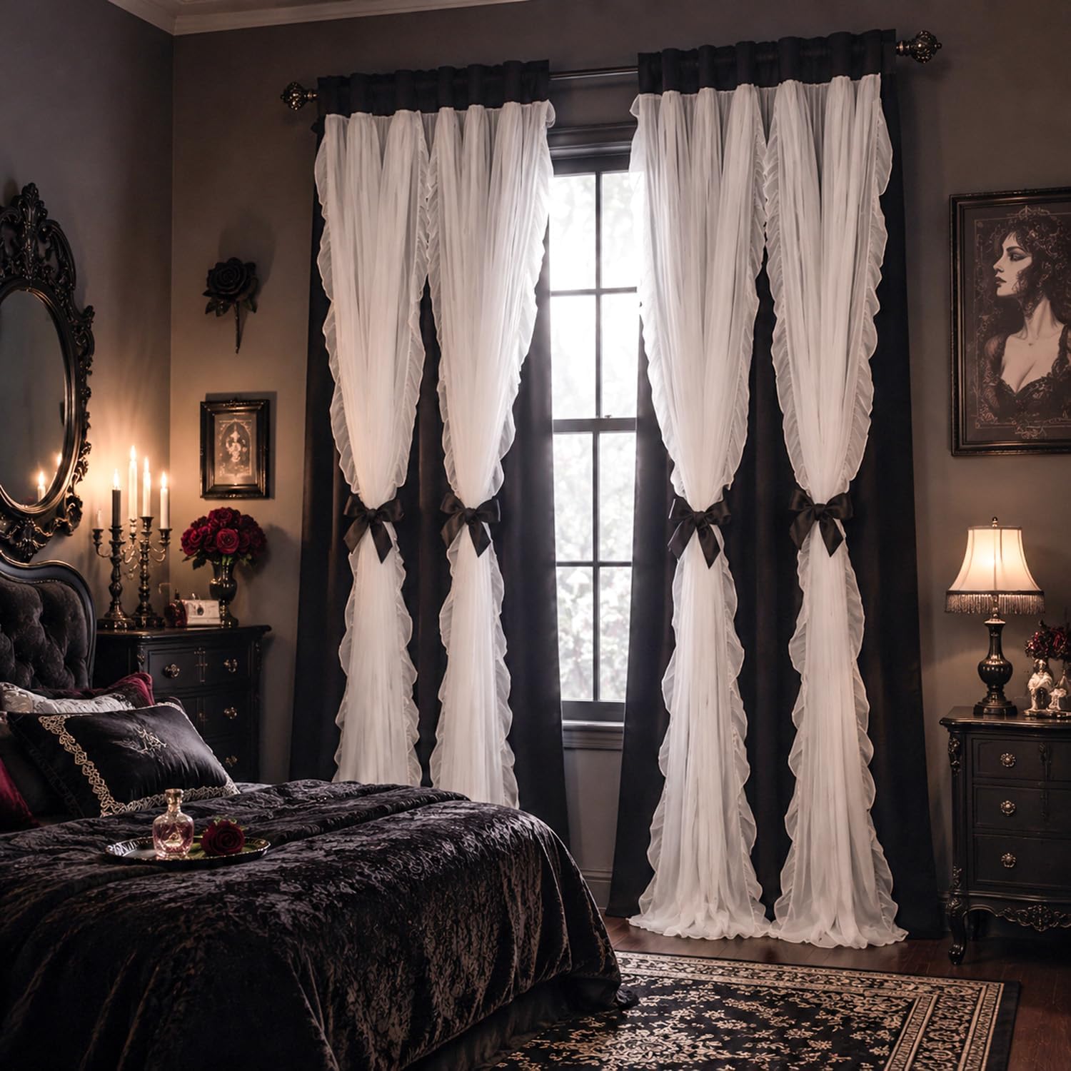 52x84" Set of 2 Double‑Layer Blackout Curtains