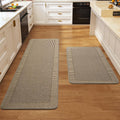 Brown Kitchen Rug Set of 2