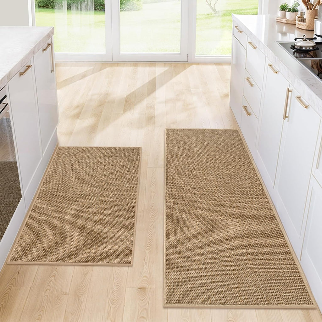 Washable Kitchen Rug Set of 2