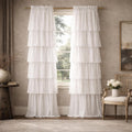 40x84" Set of 2 Pleated Layer Curtains