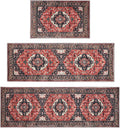 Boho Non‑Slip Washable Kitchen Rug Set of 3