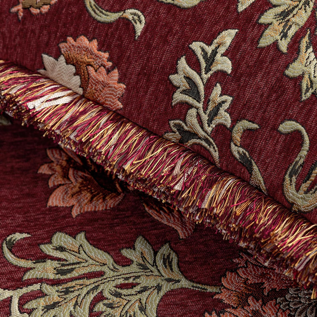 Loom and Mill Rust Red 20x20" Chenille Pillow Cover
